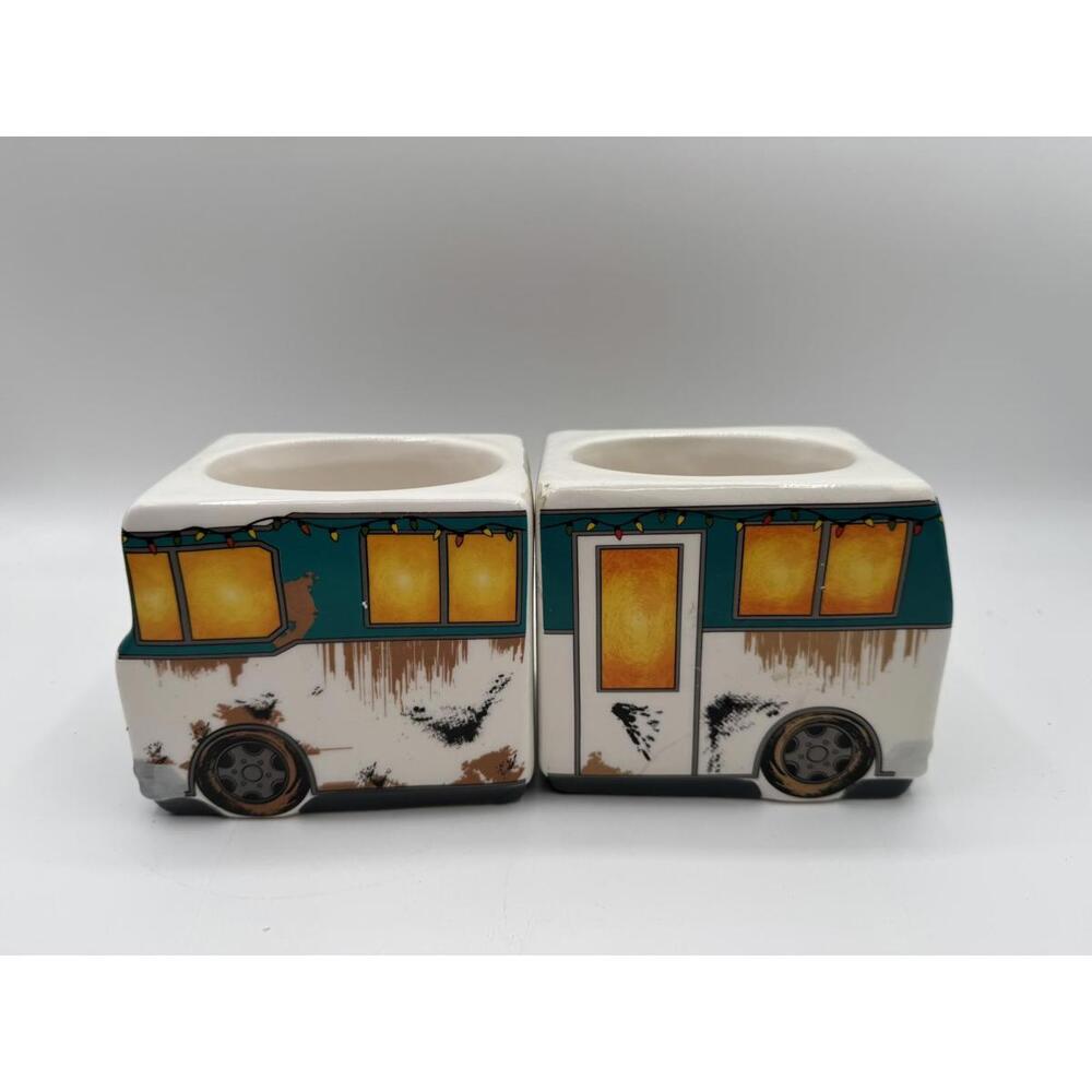 National Lampoons Christmas Vacation Eddie's RV Ceramic Pair Mugs Sh*tters Full
